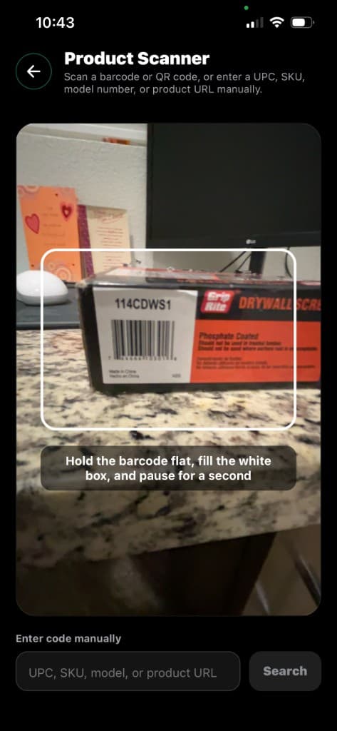 Product Scanner screenshot